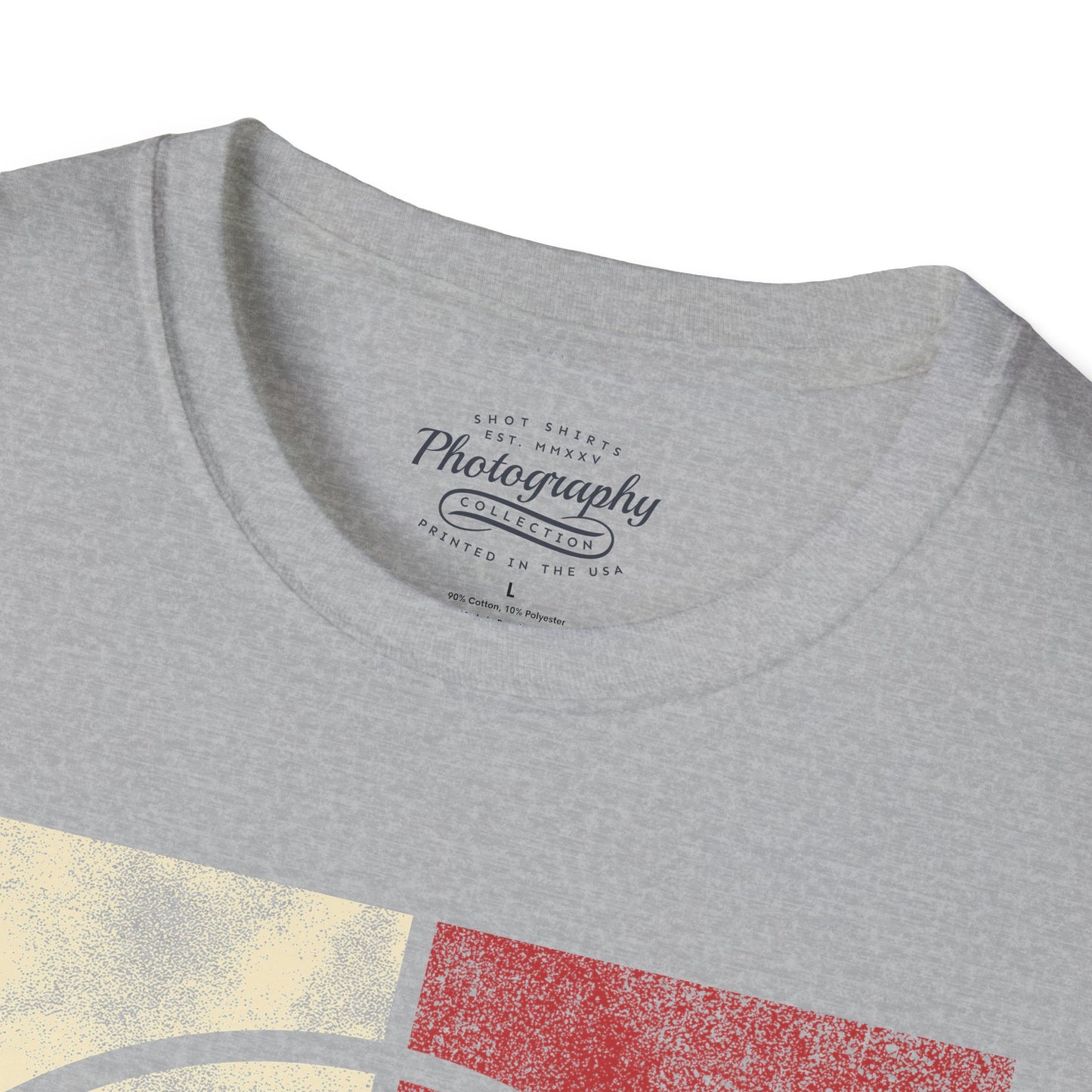 0024. Colored Silhouette Of A Photographer Unisex T-Shirt