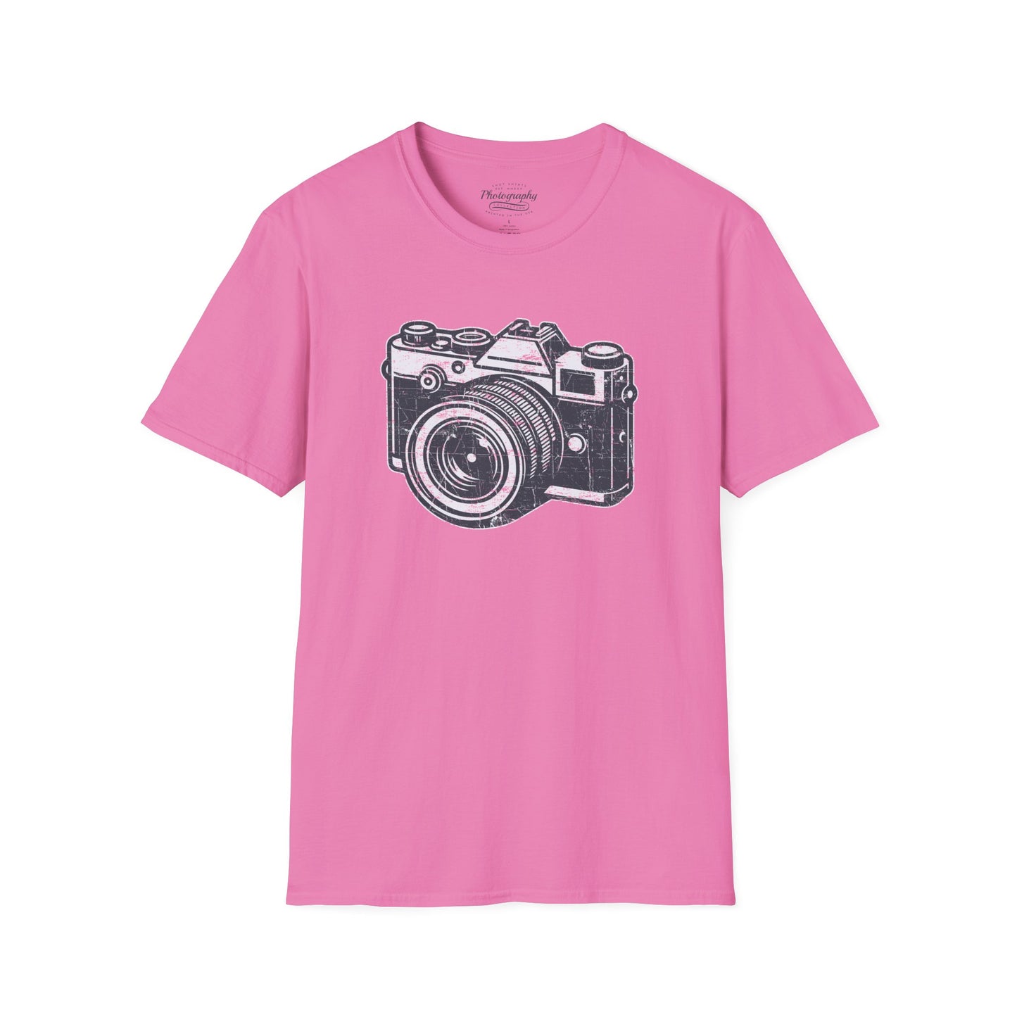 0048. Grunge Retro Photo Camera Unisex T-Shirt