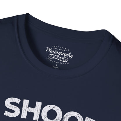 0047. I Shoot People Hand Drawn Retro Photo Camera Unisex T-Shirt