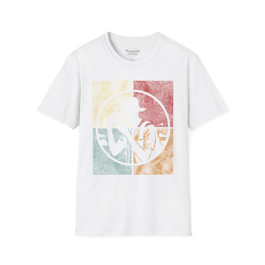 0024. Colored Silhouette Of A Photographer Unisex T-Shirt