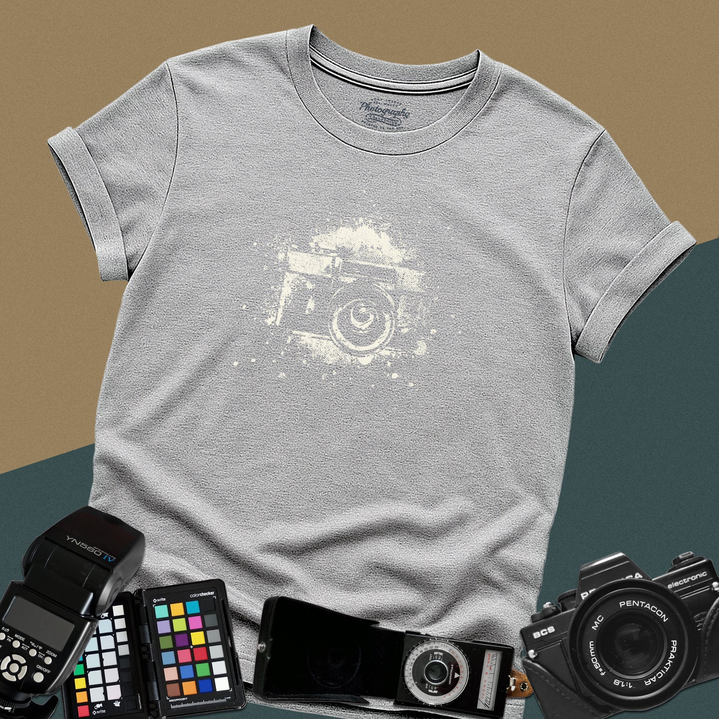 0016. Watercolor Painted Camera Unisex T-Shirt