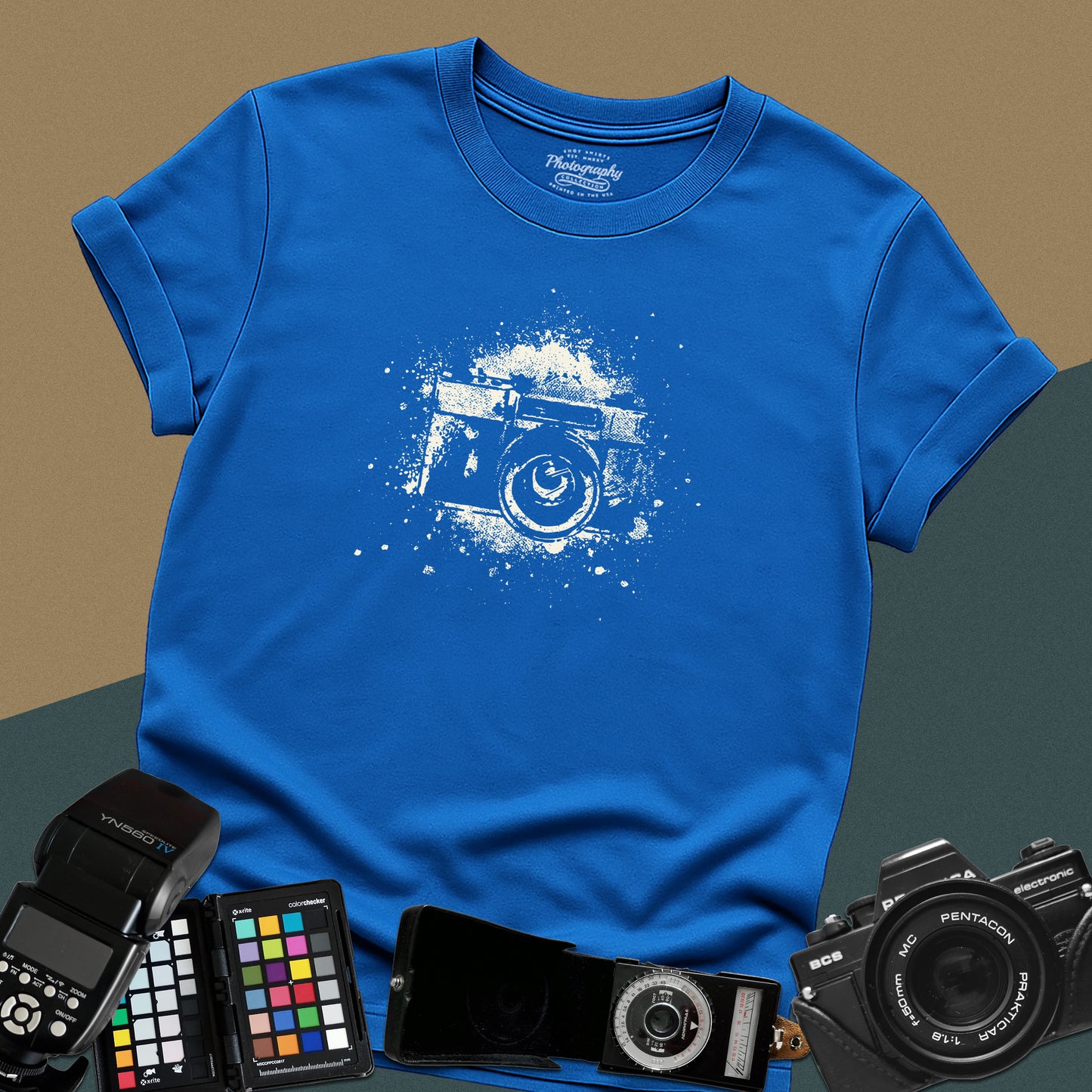 0016. Watercolor Painted Camera Unisex T-Shirt