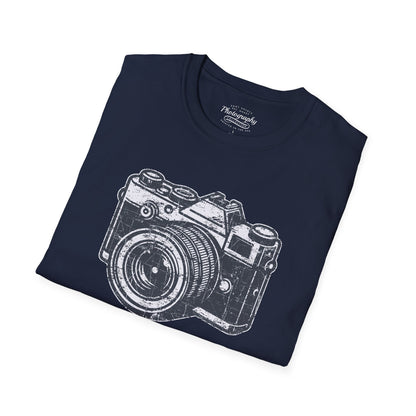 0048. Grunge Retro Photo Camera Unisex T-Shirt