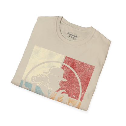 0024. Colored Silhouette Of A Photographer Unisex T-Shirt