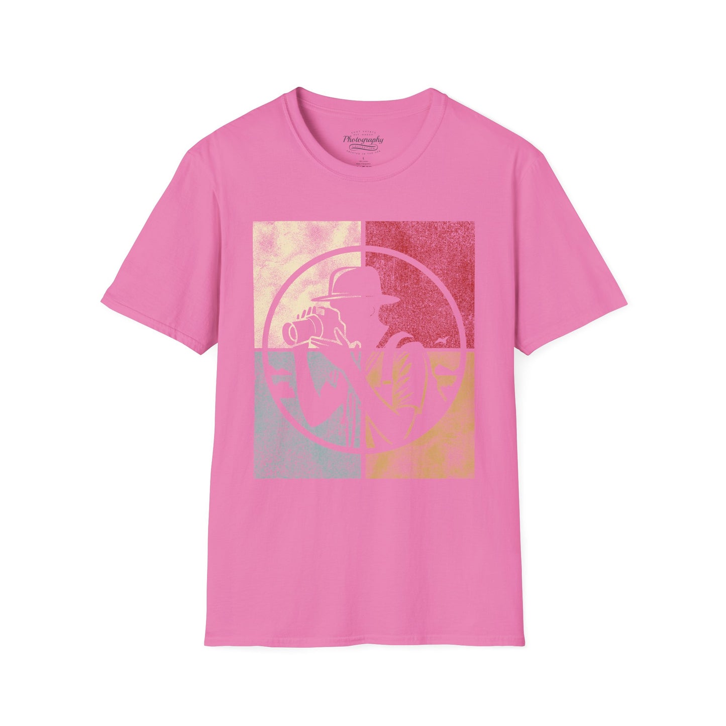 0024. Colored Silhouette Of A Photographer Unisex T-Shirt
