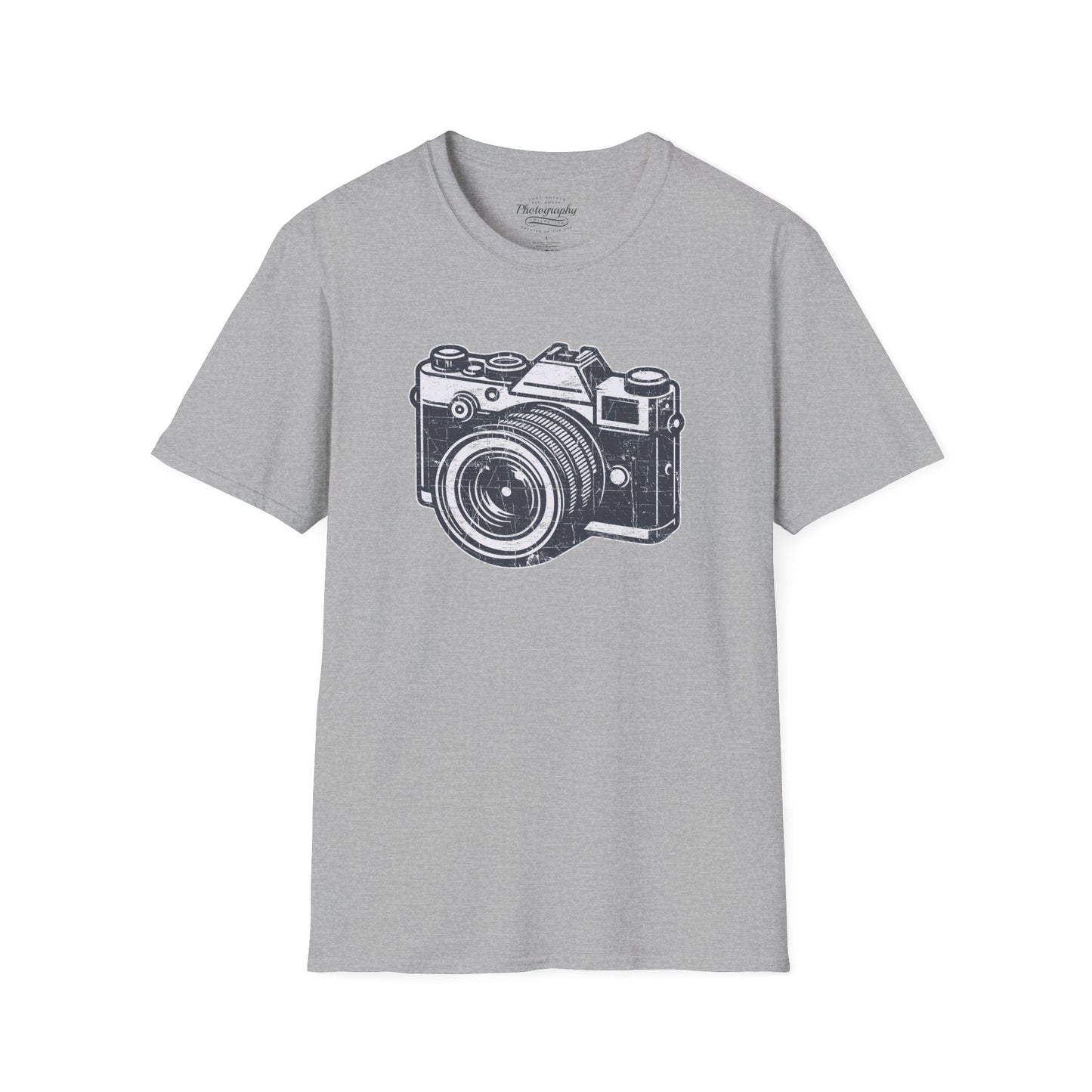 0048. Grunge Retro Photo Camera Unisex T-Shirt