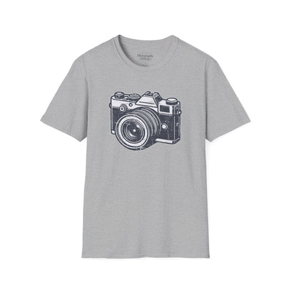 0048. Grunge Retro Photo Camera Unisex T-Shirt