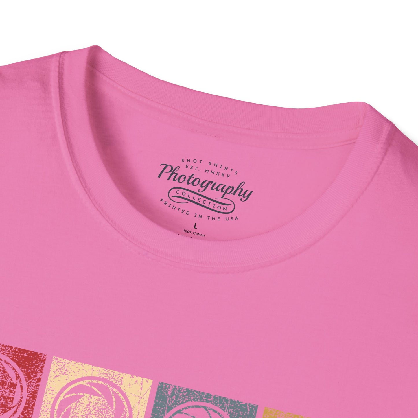 0038. Colorful Photography Apertures Unisex T-Shirt