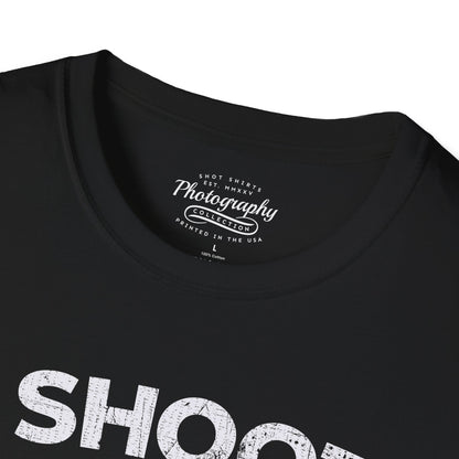0047. I Shoot People Hand Drawn Retro Photo Camera Unisex T-Shirt