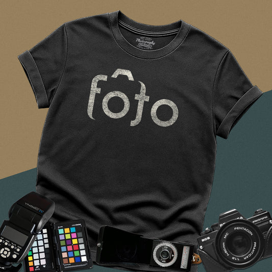 0017. Stylized Camera Foto Unisex T-Shirt
