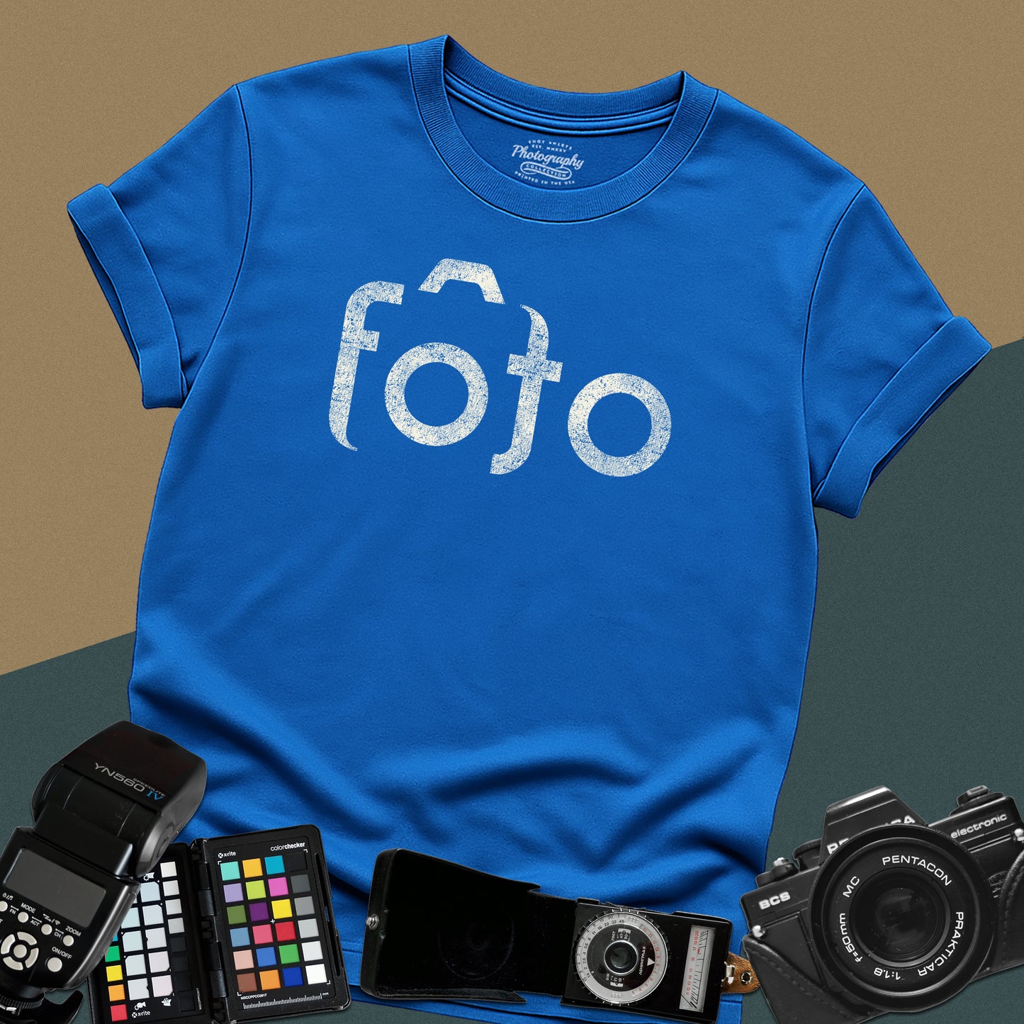 0017. Stylized Camera Foto Unisex T-Shirt