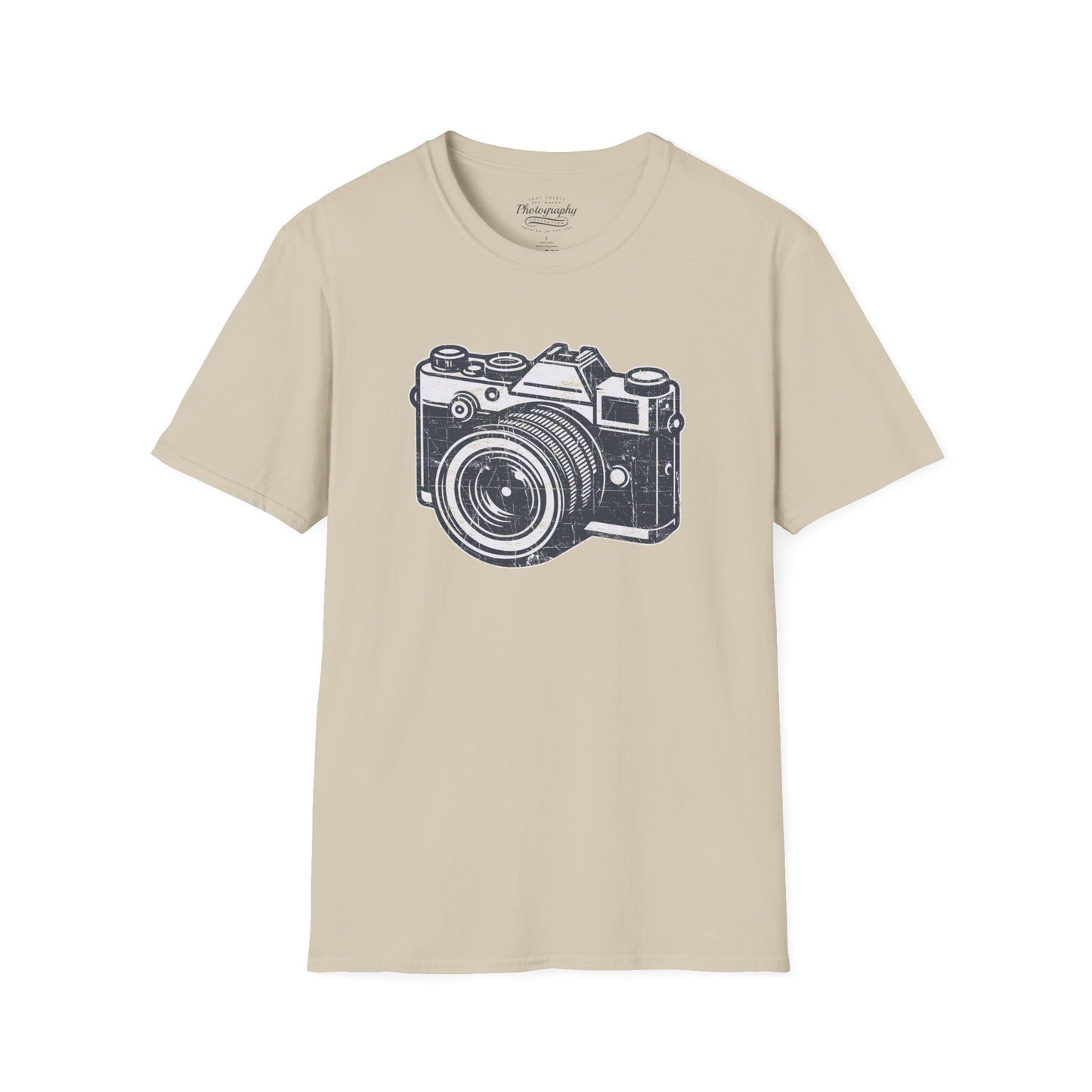 0048. Grunge Retro Photo Camera Unisex T-Shirt