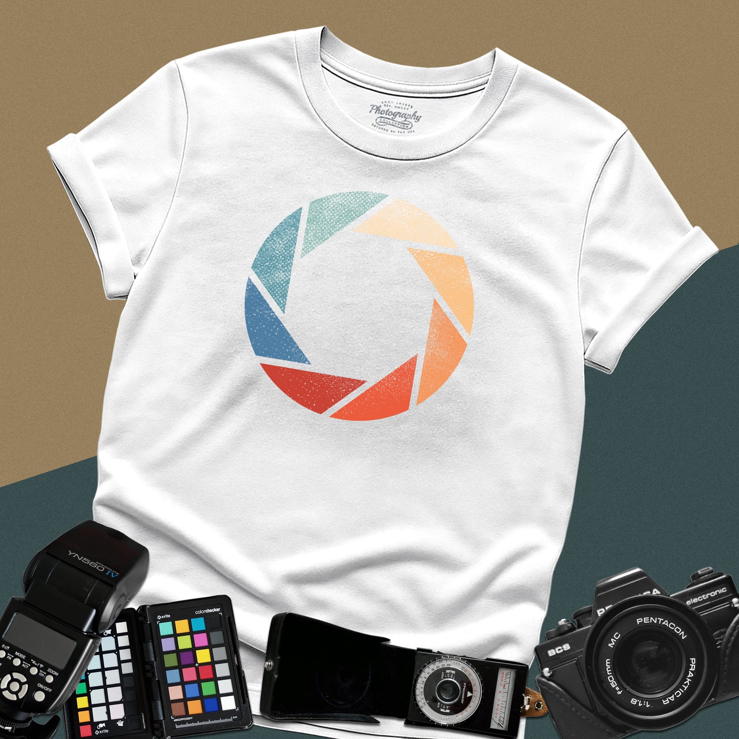 0018. Colorful Aperture Unisex T-Shirt