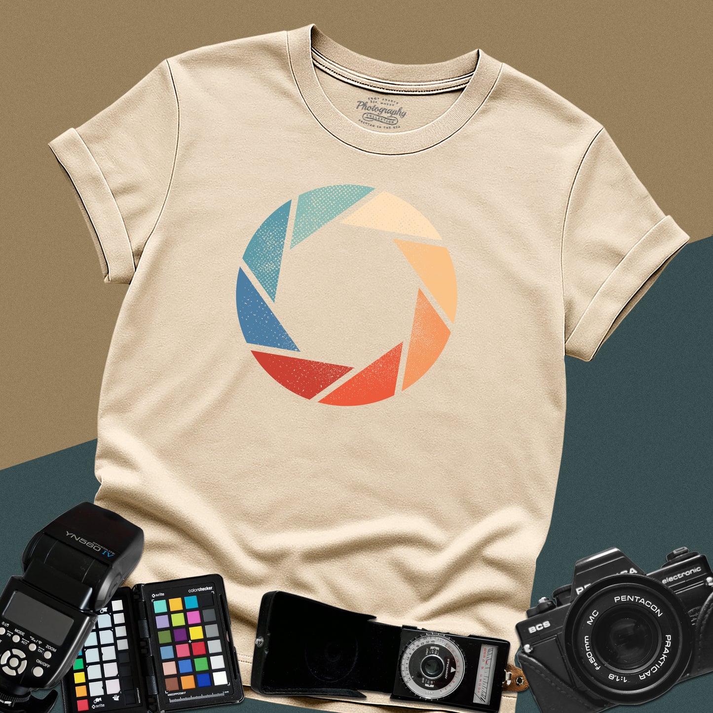 0018. Colorful Aperture Unisex T-Shirt