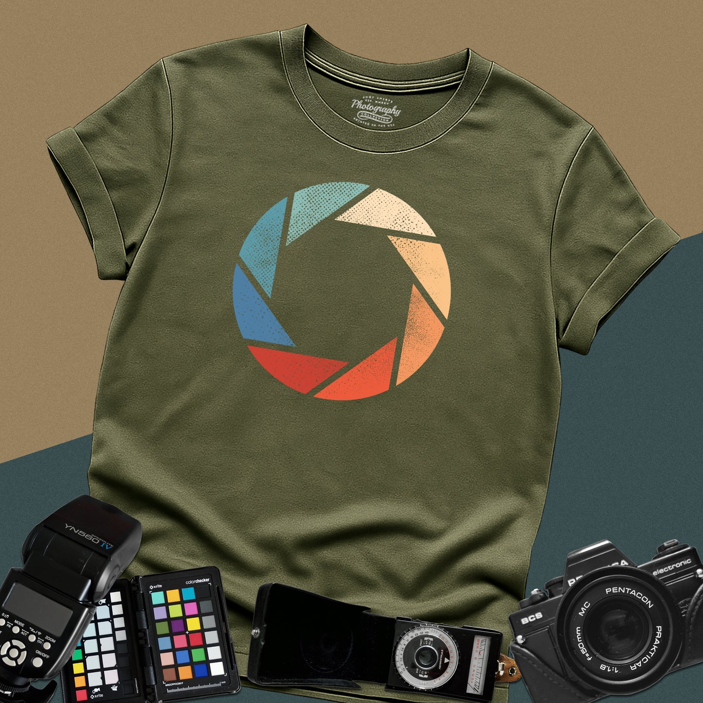 0018. Colorful Aperture Unisex T-Shirt