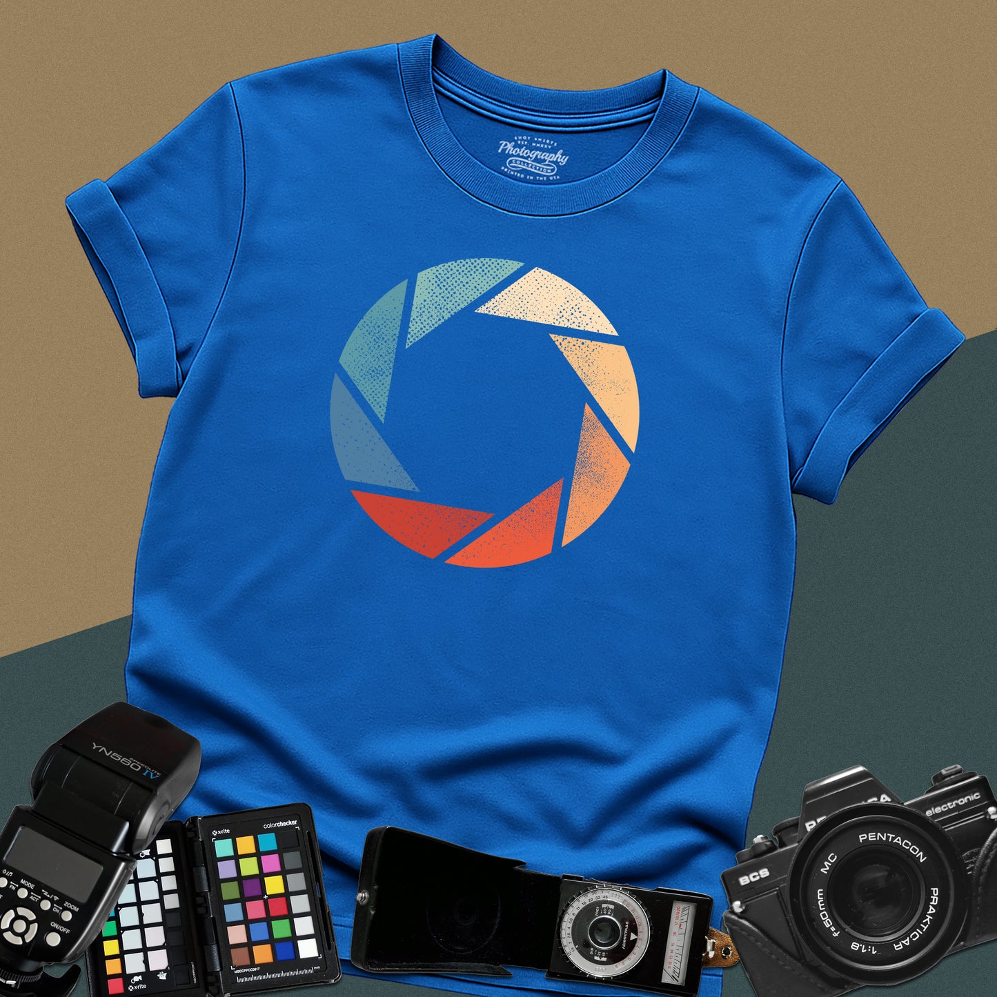 0018. Colorful Aperture Unisex T-Shirt