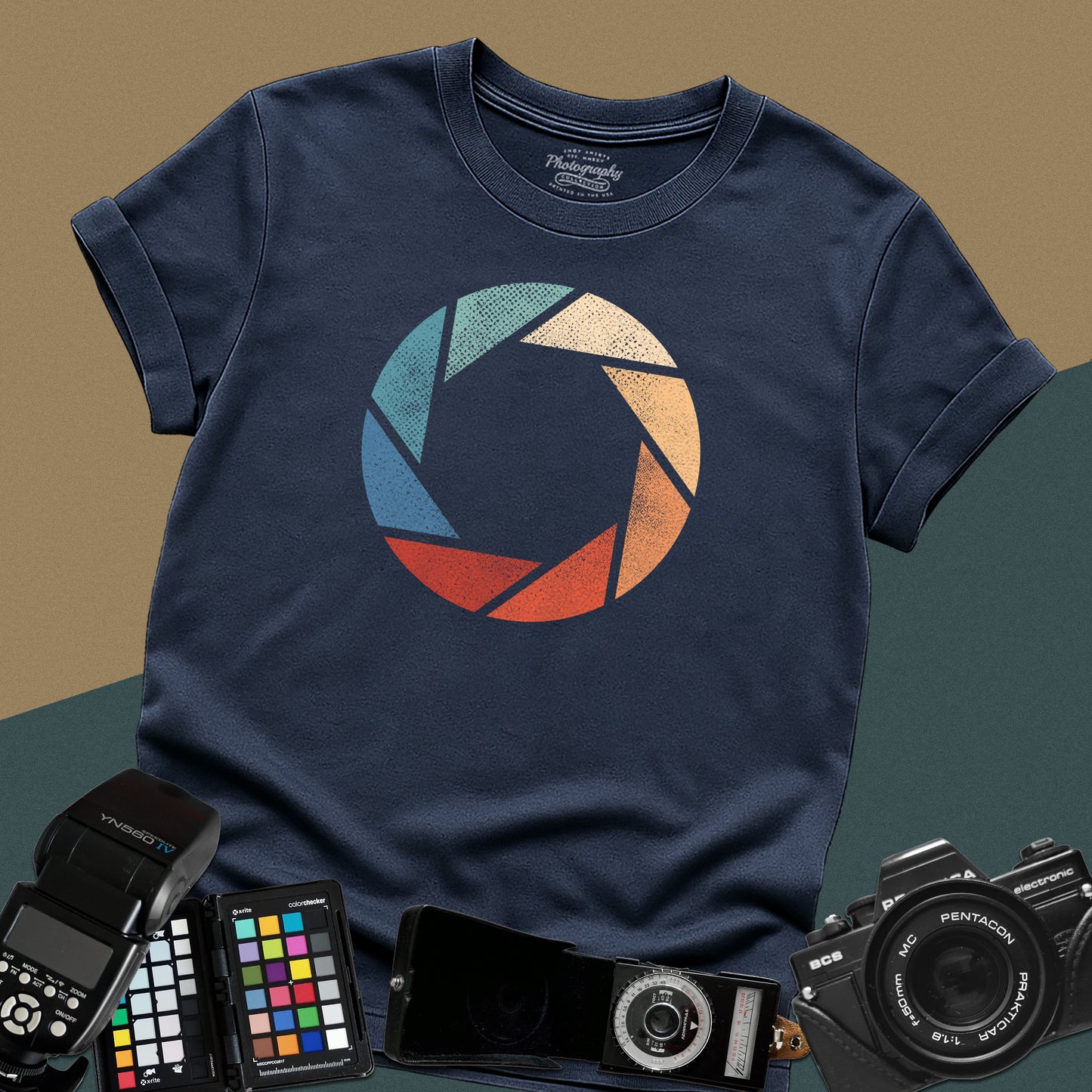 0018. Colorful Aperture Unisex T-Shirt