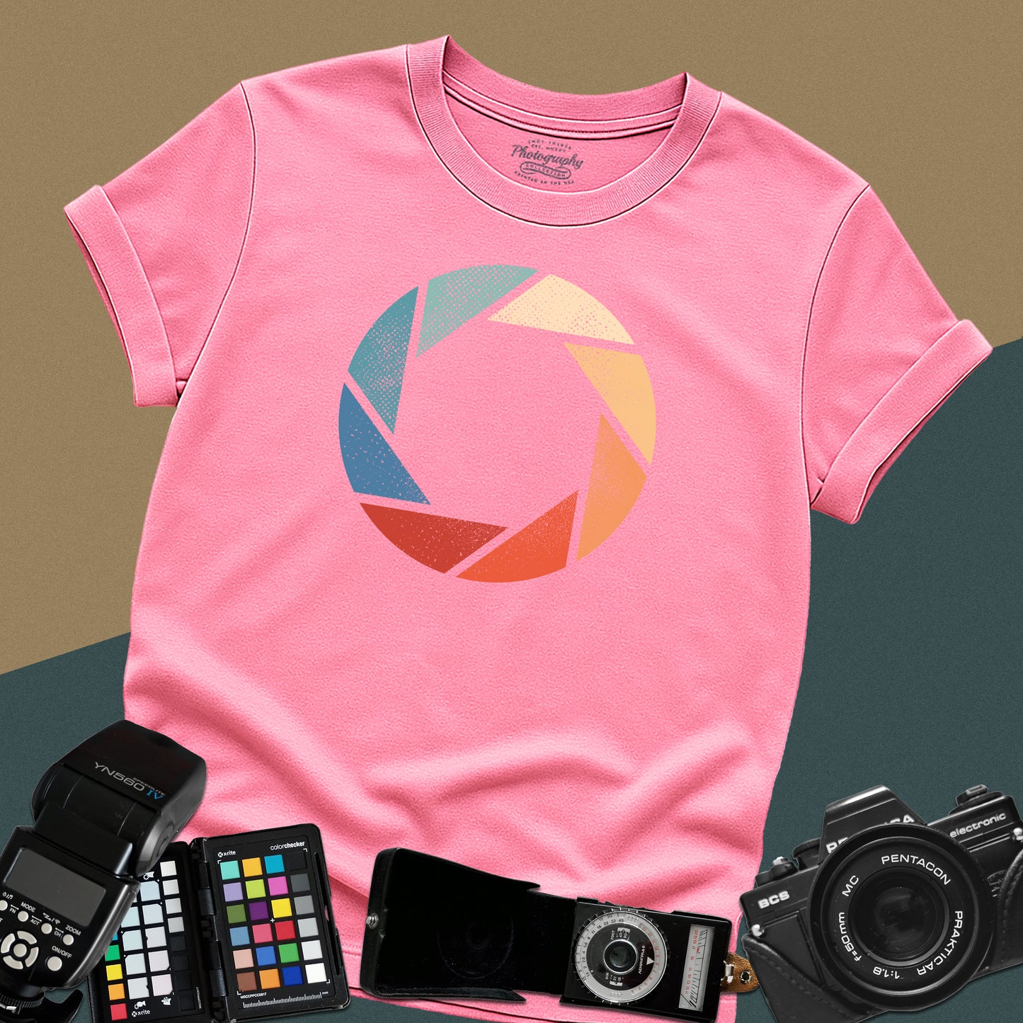 0018. Colorful Aperture Unisex T-Shirt