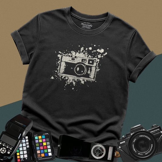 0019. Watercolor Painted Photo Camera Unisex T-Shirt