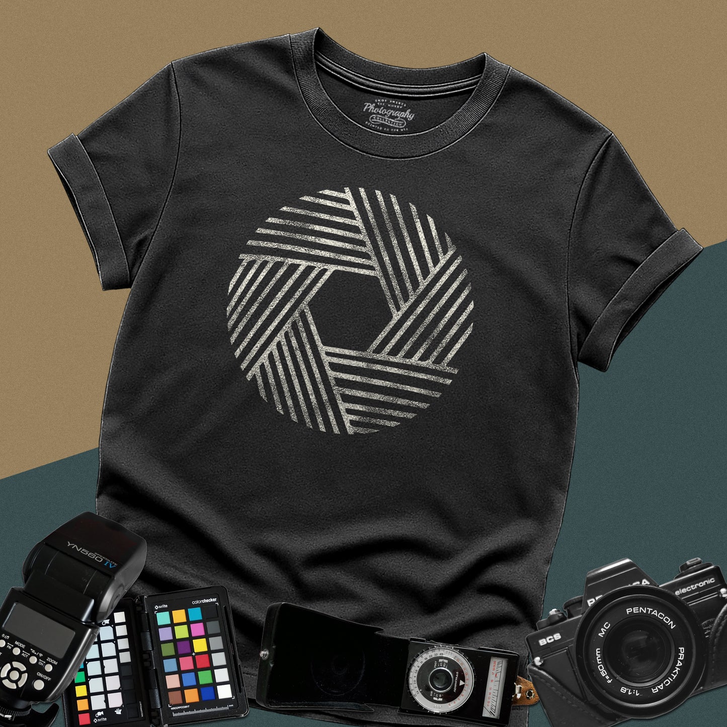 0023. Stylized Aperture Unisex T-Shirt