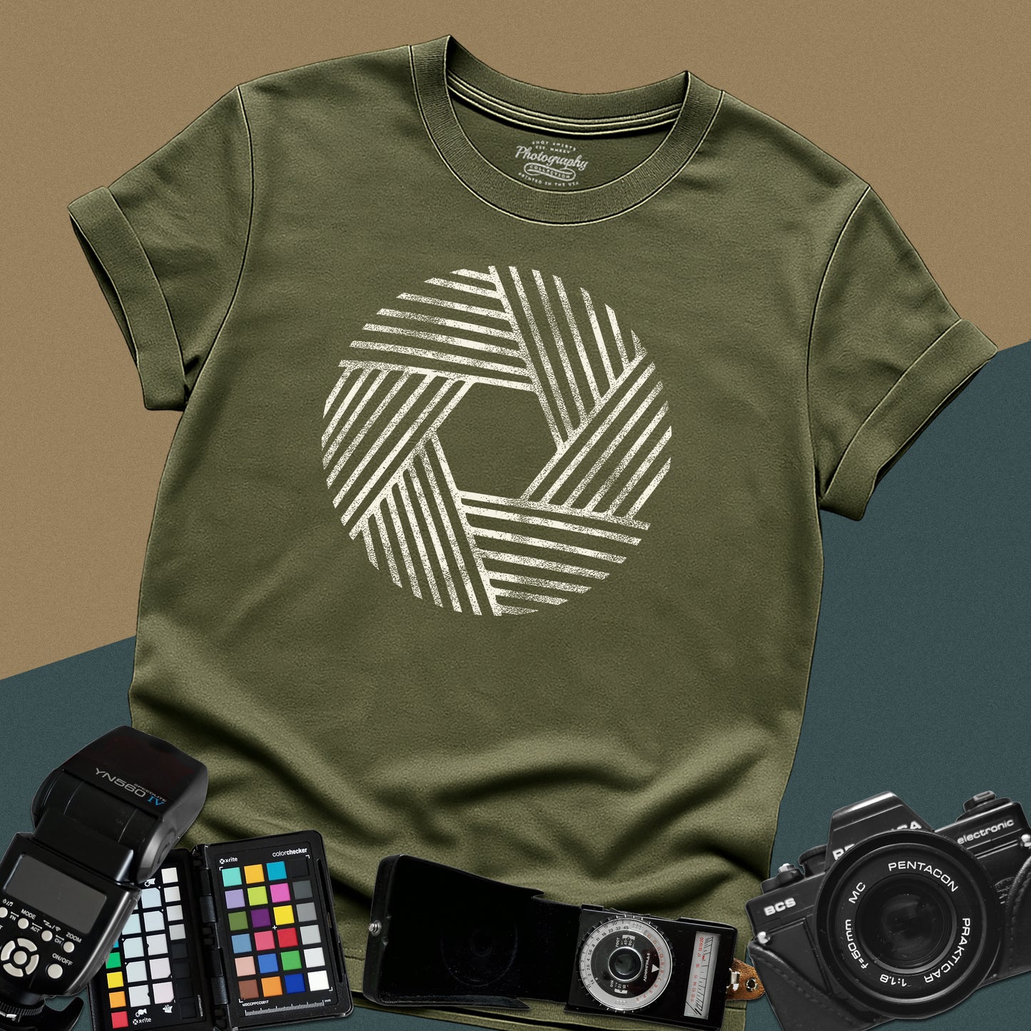 0023. Stylized Aperture Unisex T-Shirt
