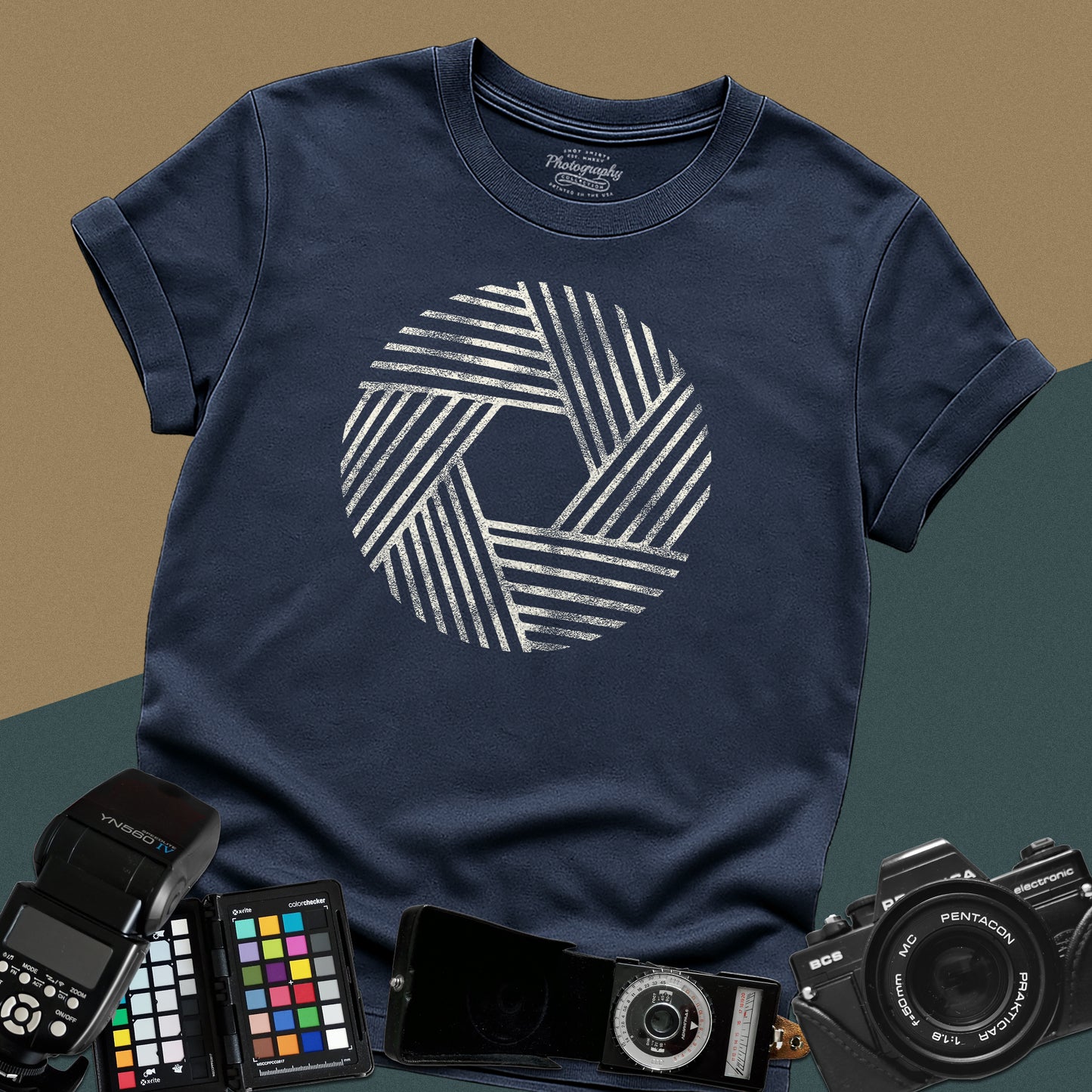 0023. Stylized Aperture Unisex T-Shirt