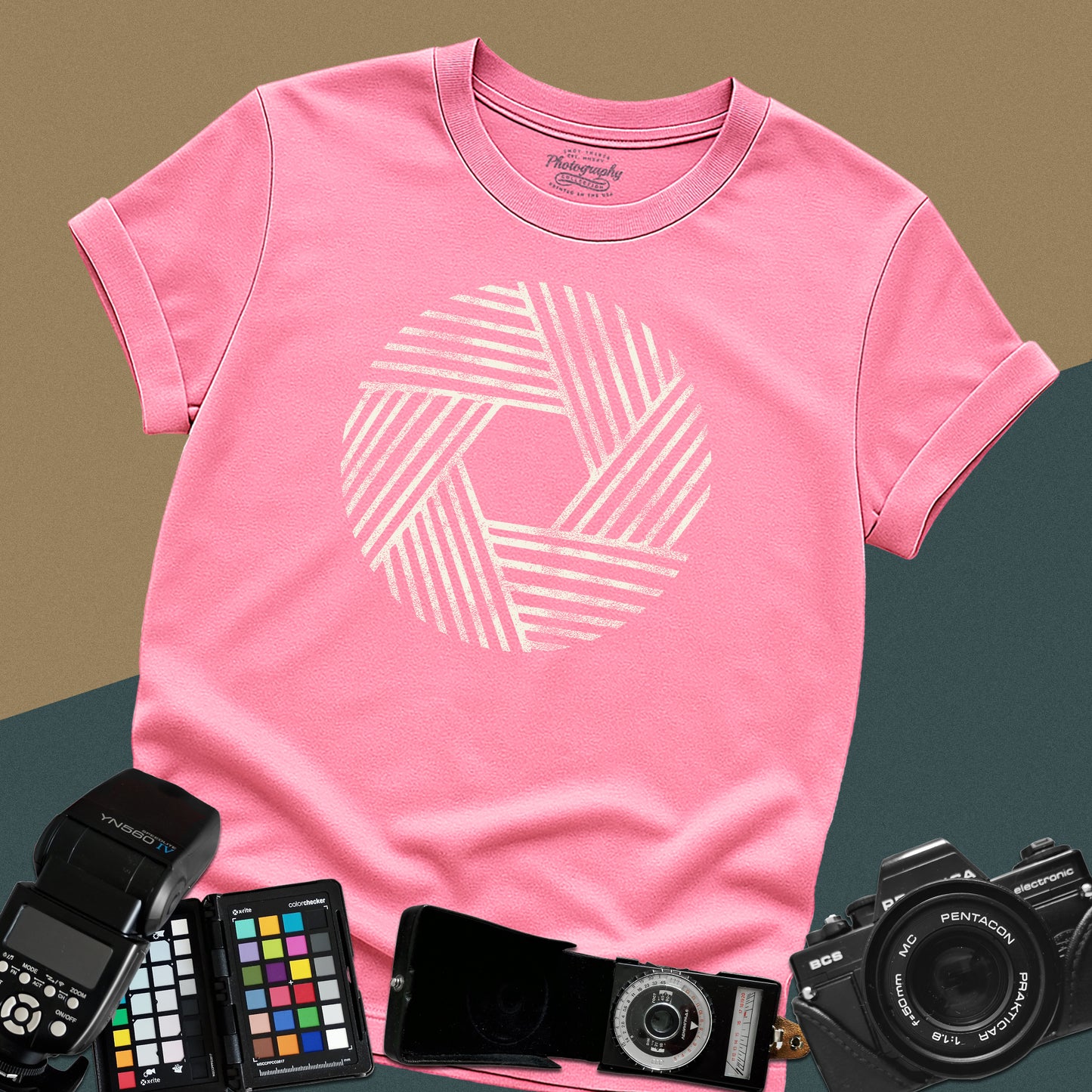 0023. Stylized Aperture Unisex T-Shirt