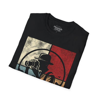 0024. Colored Silhouette Of A Photographer Unisex T-Shirt