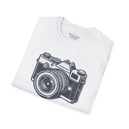 0048. Grunge Retro Photo Camera Unisex T-Shirt