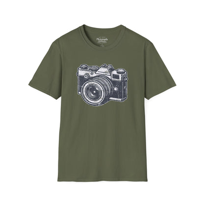0048. Grunge Retro Photo Camera Unisex T-Shirt