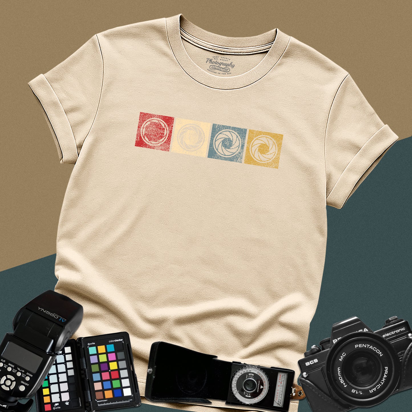 0038. Colorful Photography Apertures Unisex T-Shirt