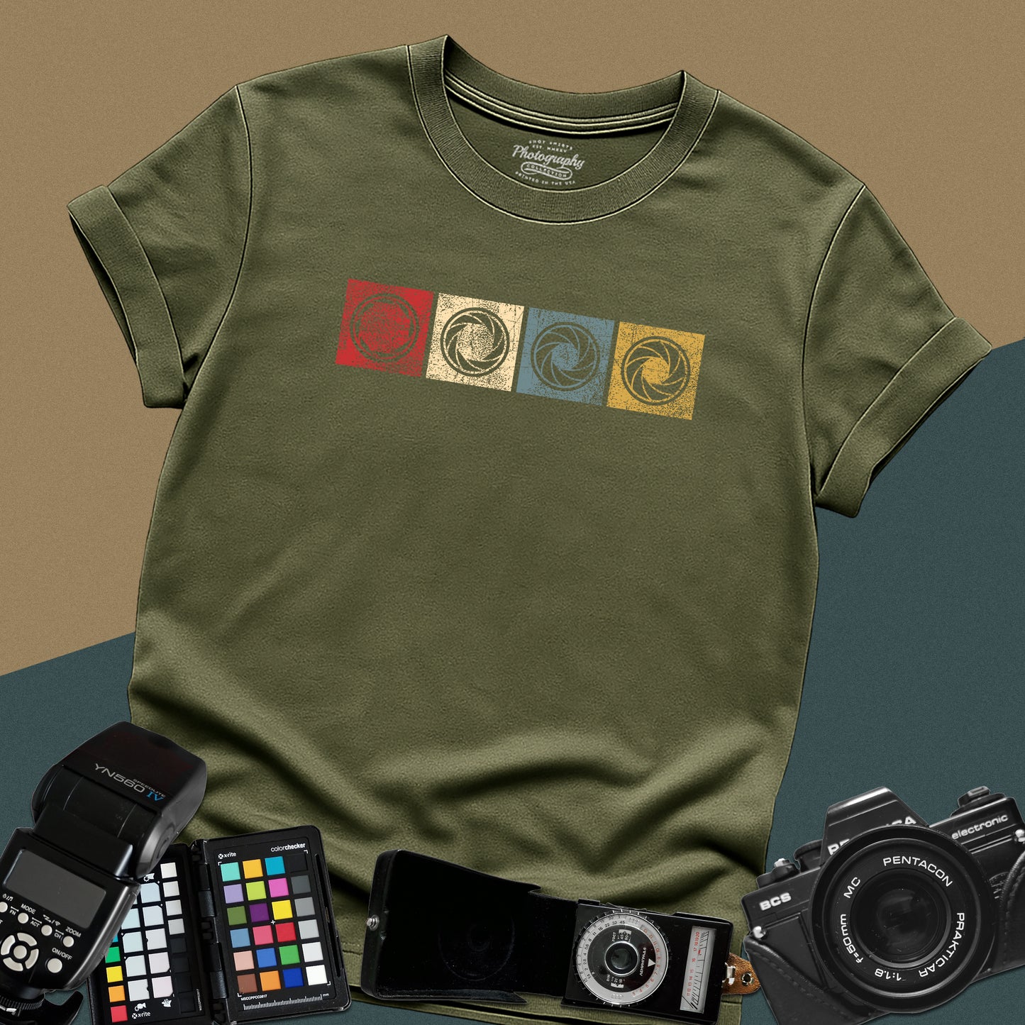 0038. Colorful Photography Apertures Unisex T-Shirt