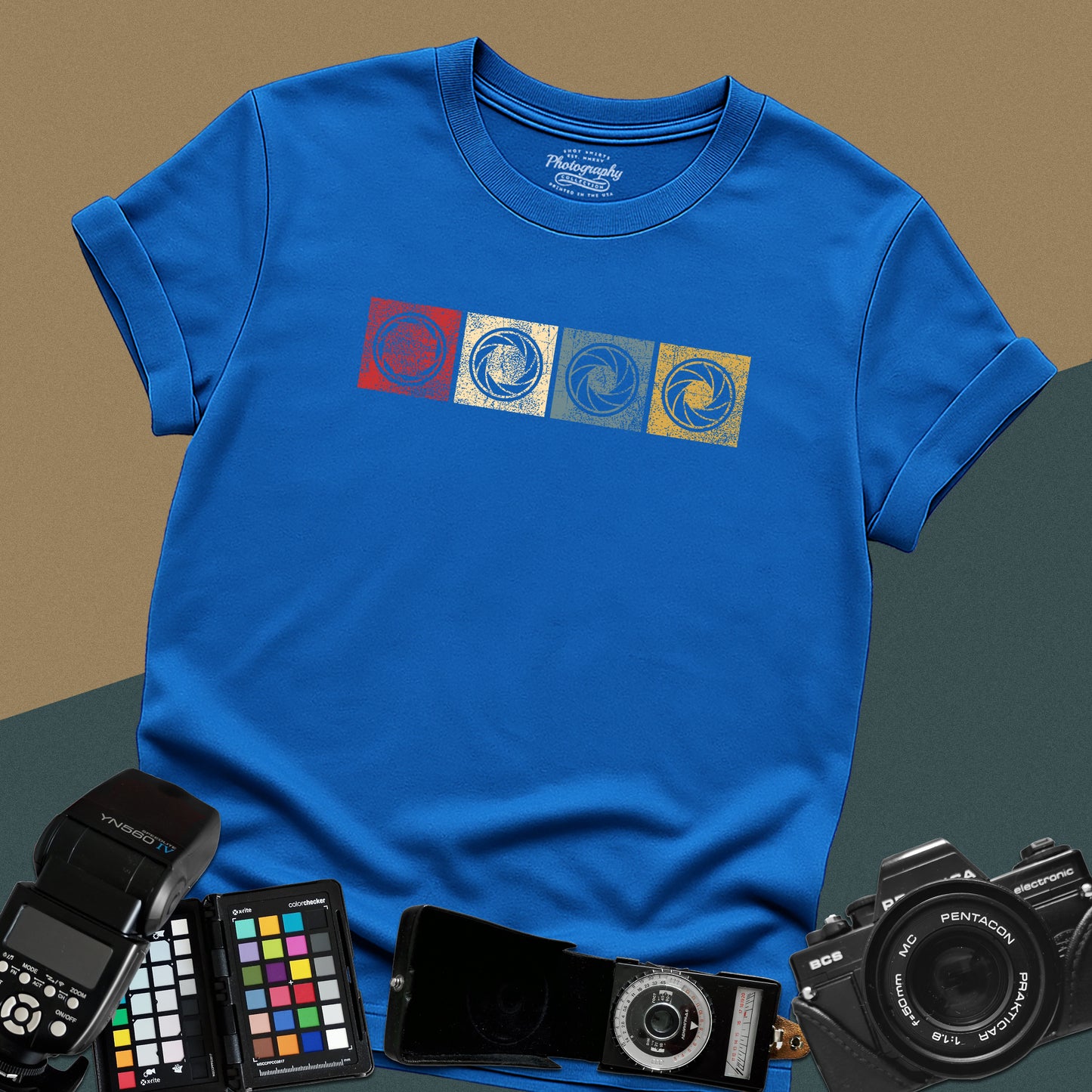 0038. Colorful Photography Apertures Unisex T-Shirt