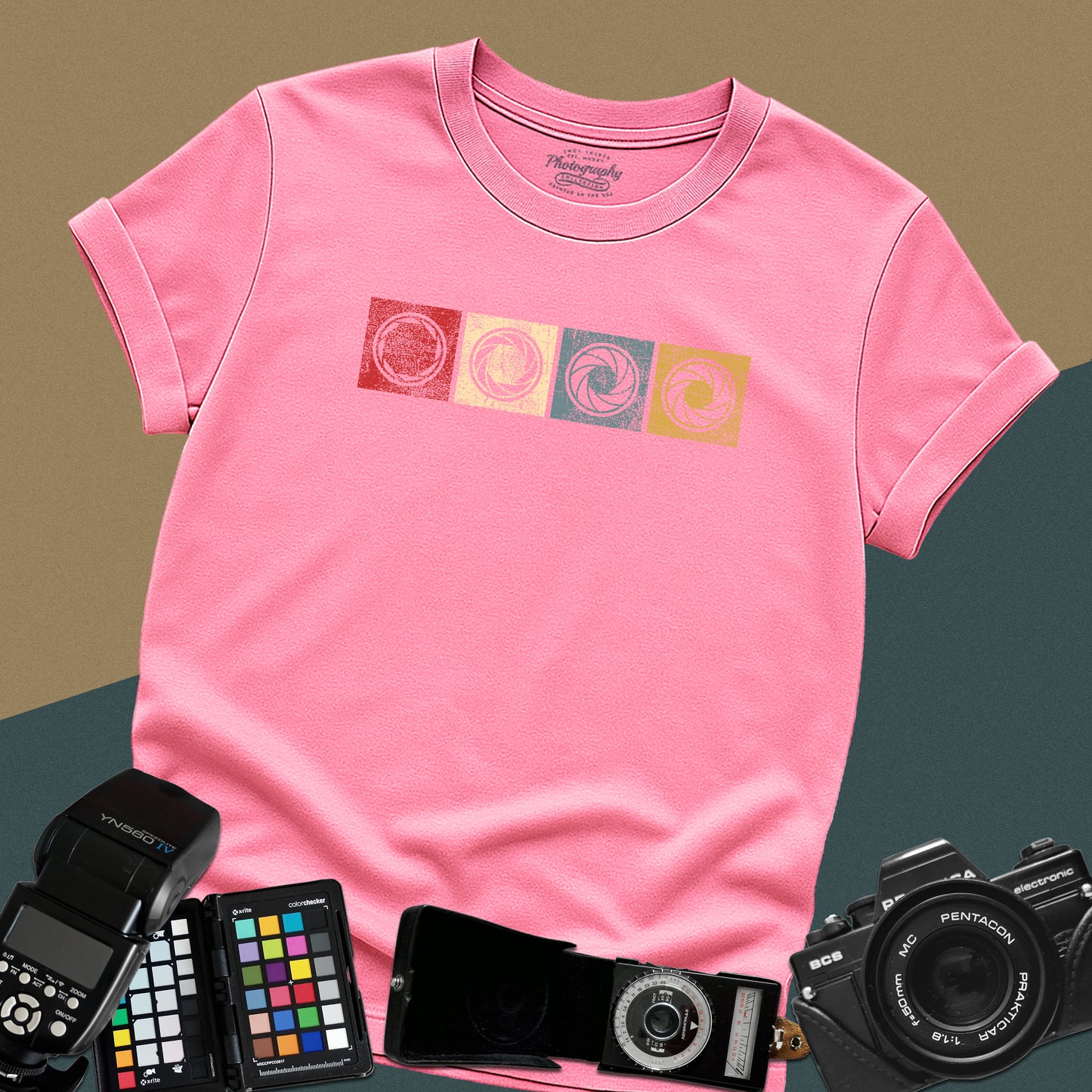 0038. Colorful Photography Apertures Unisex T-Shirt
