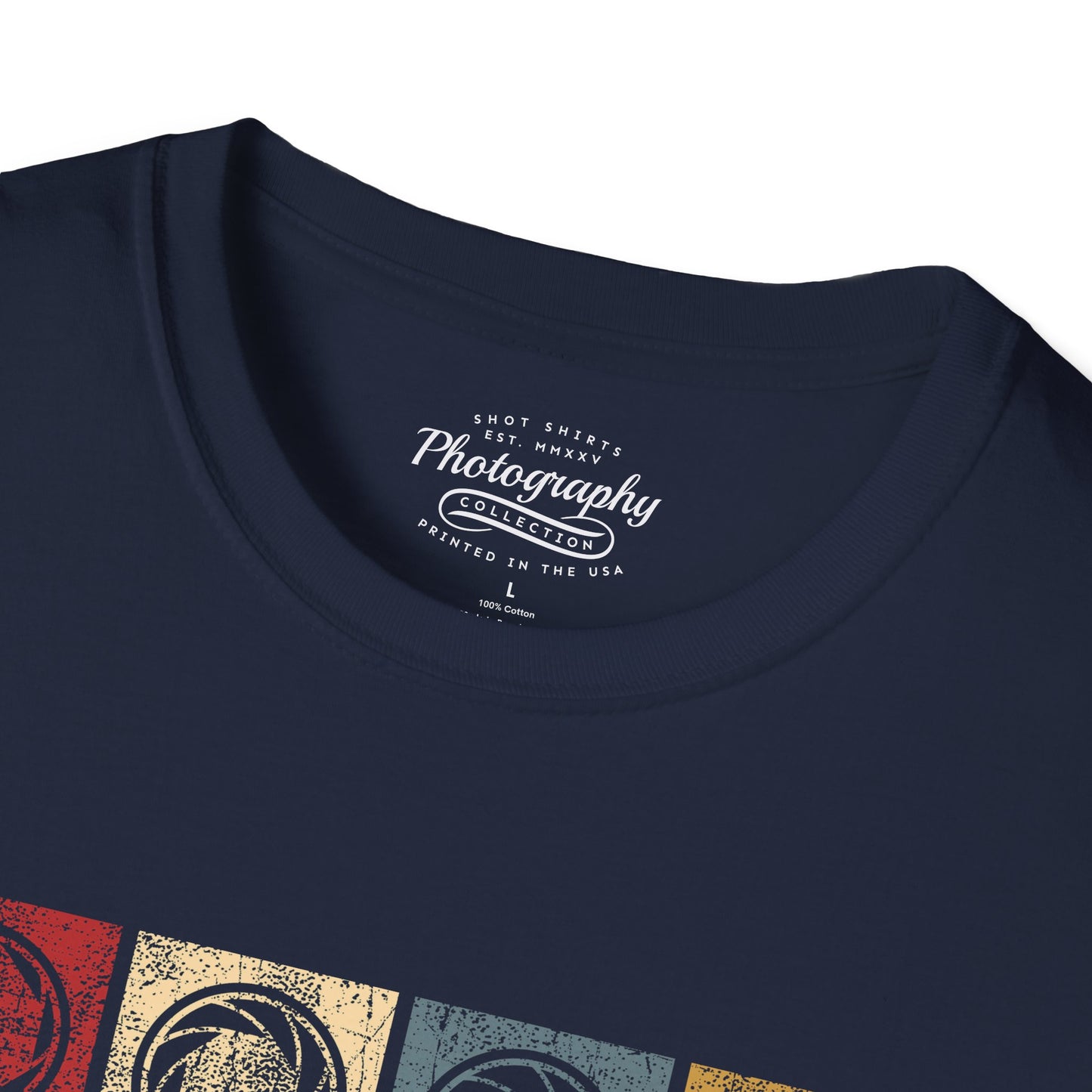 0038. Colorful Photography Apertures Unisex T-Shirt