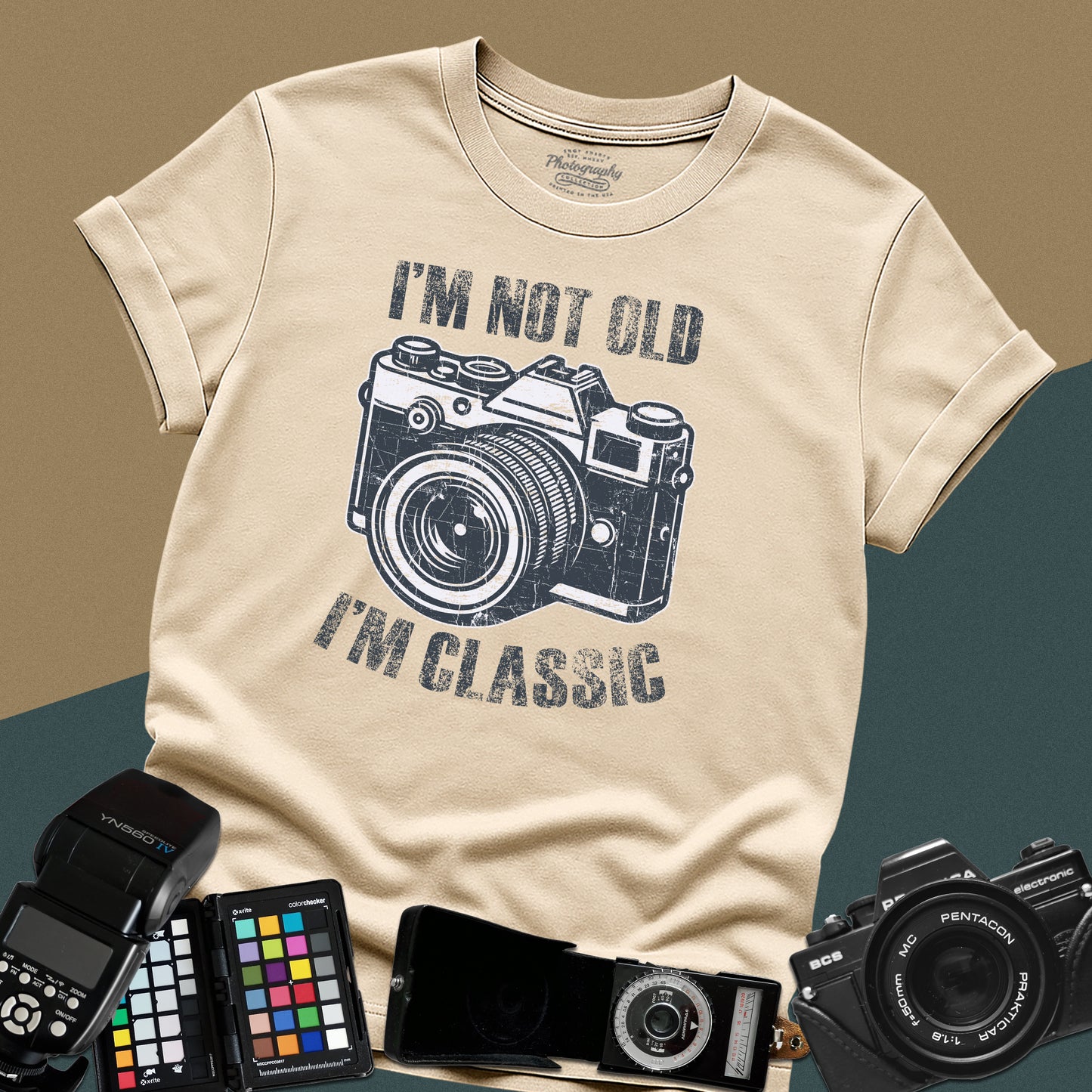 0052. I'm Not Old I'm Classic Grunge Retro Photo Camera Unisex T-Shirt