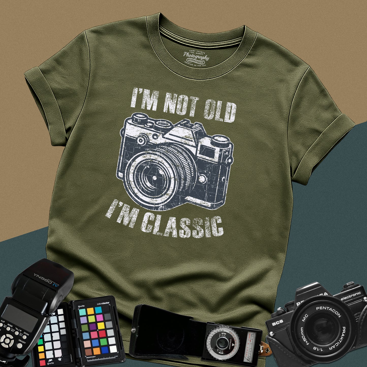 0052. I'm Not Old I'm Classic Grunge Retro Photo Camera Unisex T-Shirt