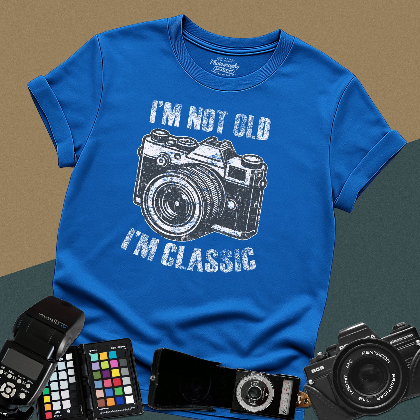 0052. I'm Not Old I'm Classic Grunge Retro Photo Camera Unisex T-Shirt