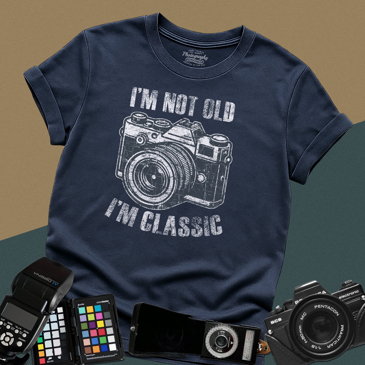0052. I'm Not Old I'm Classic Grunge Retro Photo Camera Unisex T-Shirt