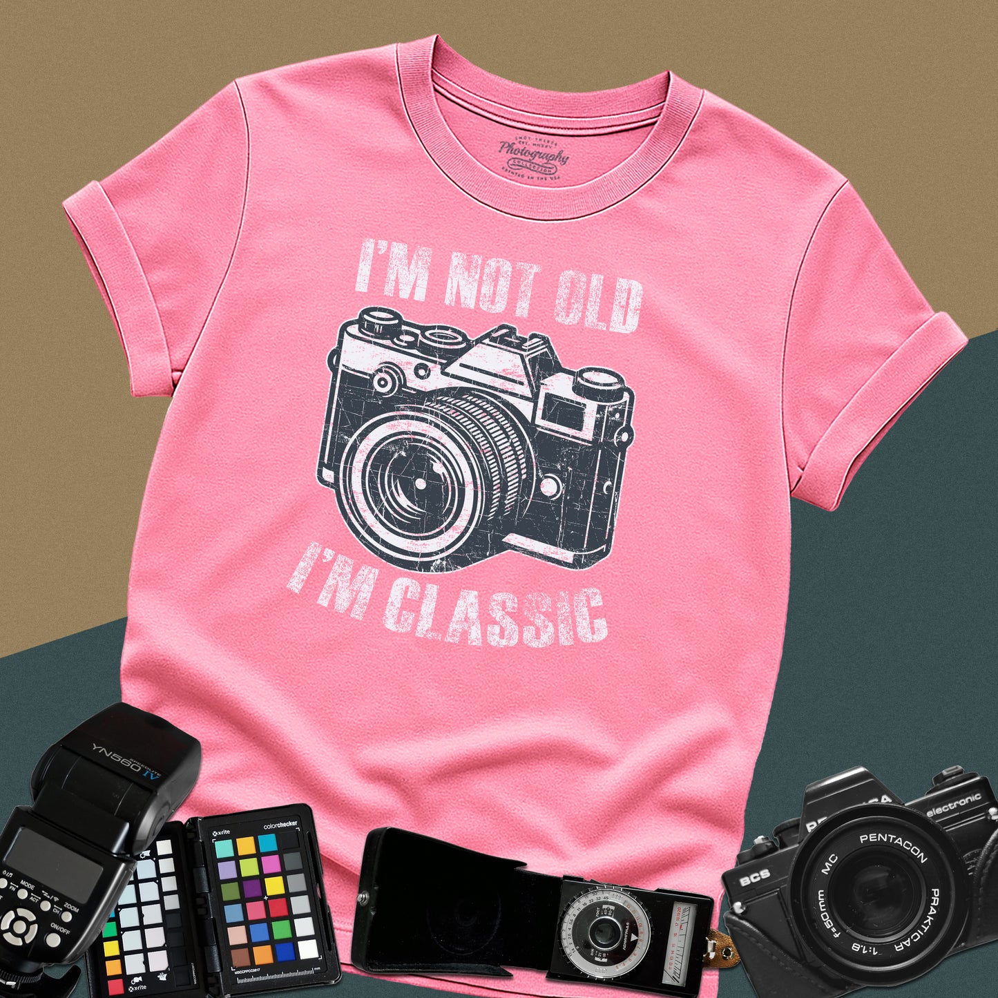 0052. I'm Not Old I'm Classic Grunge Retro Photo Camera Unisex T-Shirt