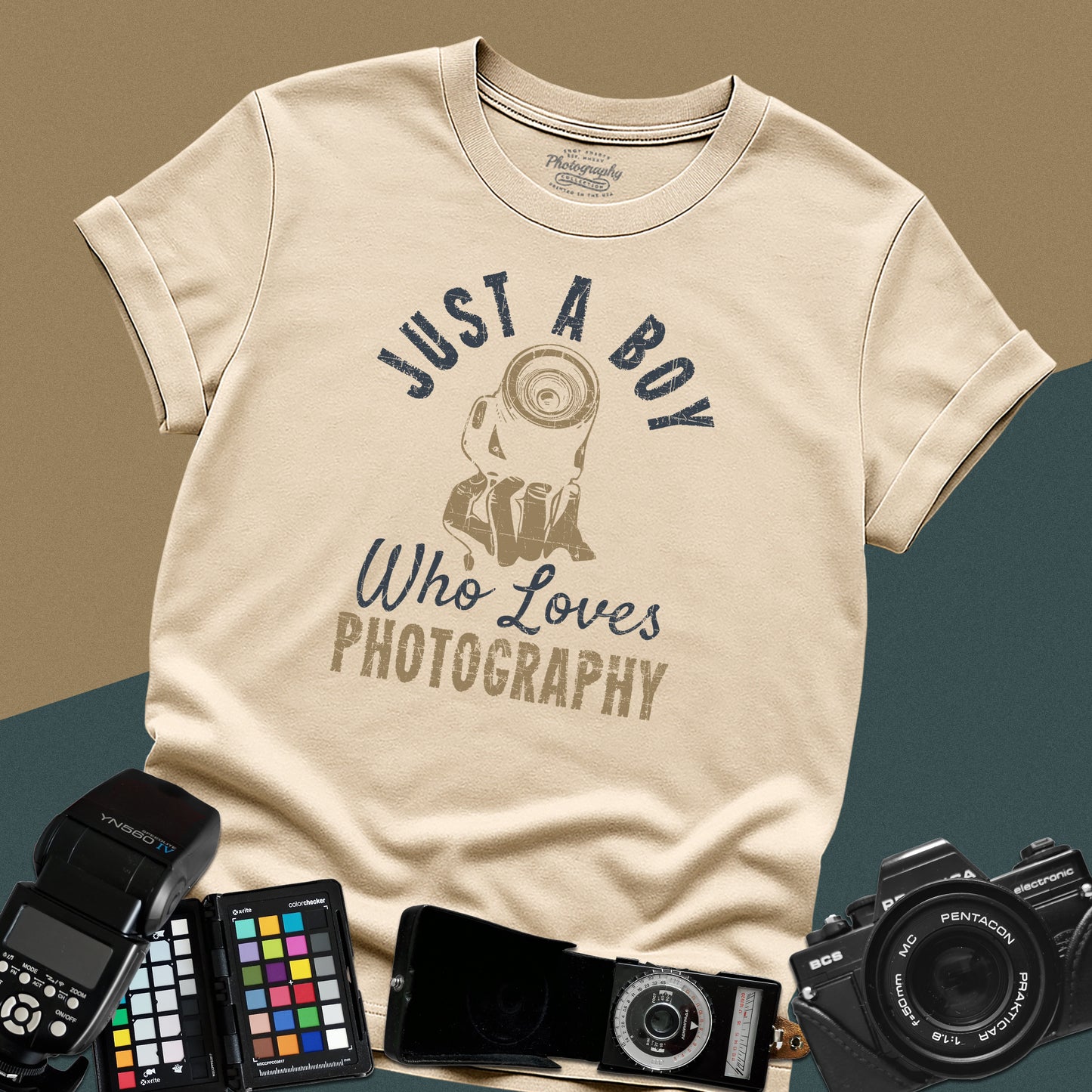 0066. Just A Boy Who Loves Photography Unisex T-Shirt