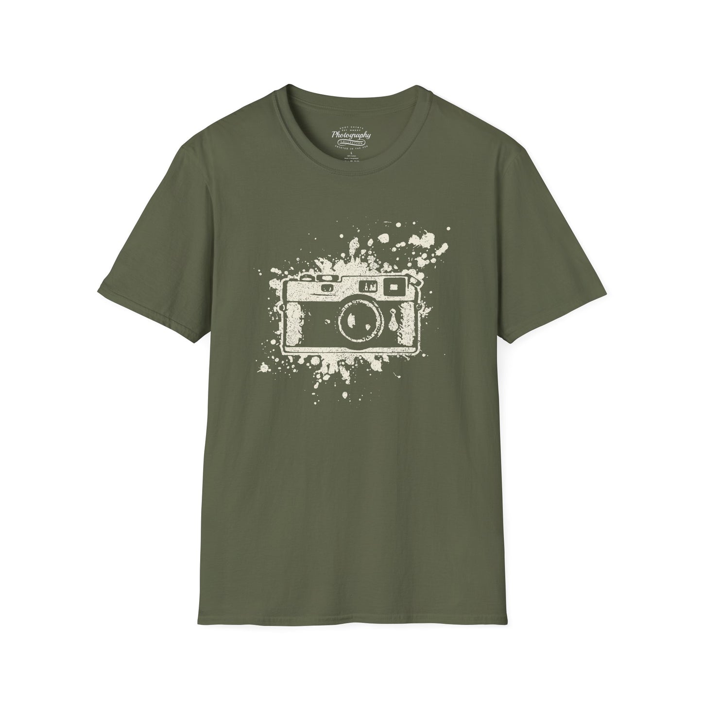 0019. Watercolor Painted Photo Camera Unisex T-Shirt