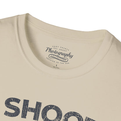 0047. I Shoot People Hand Drawn Retro Photo Camera Unisex T-Shirt