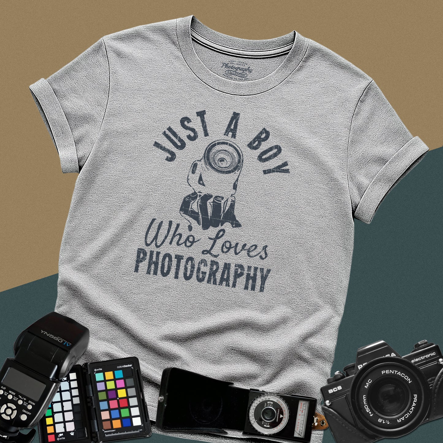 0067. Just A Boy Who Loves Photography Unisex T-Shirt
