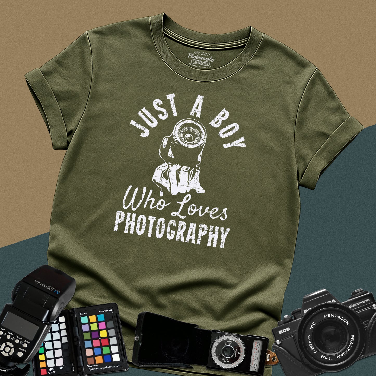 0067. Just A Boy Who Loves Photography Unisex T-Shirt