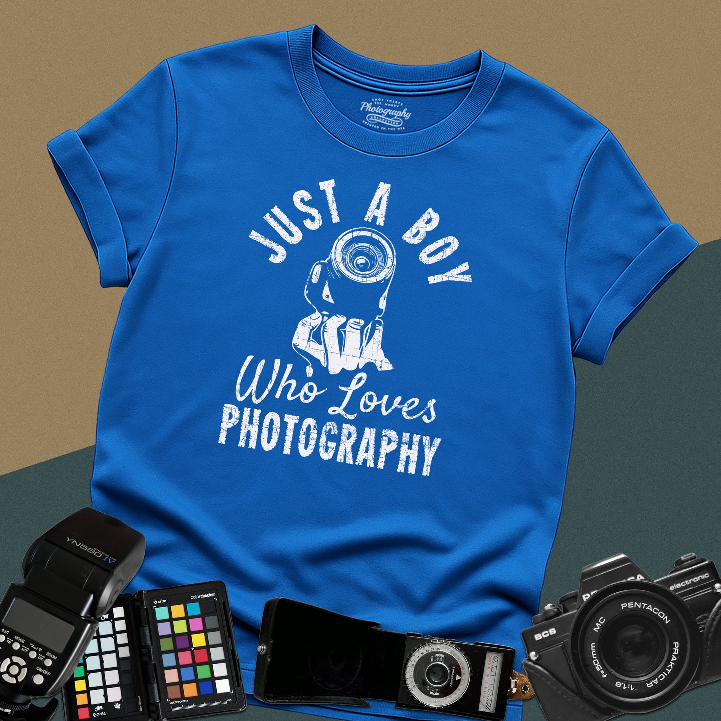 0067. Just A Boy Who Loves Photography Unisex T-Shirt