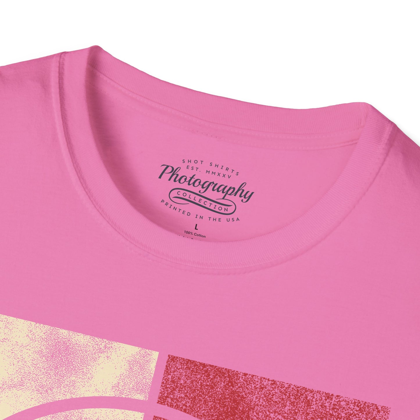 0024. Colored Silhouette Of A Photographer Unisex T-Shirt