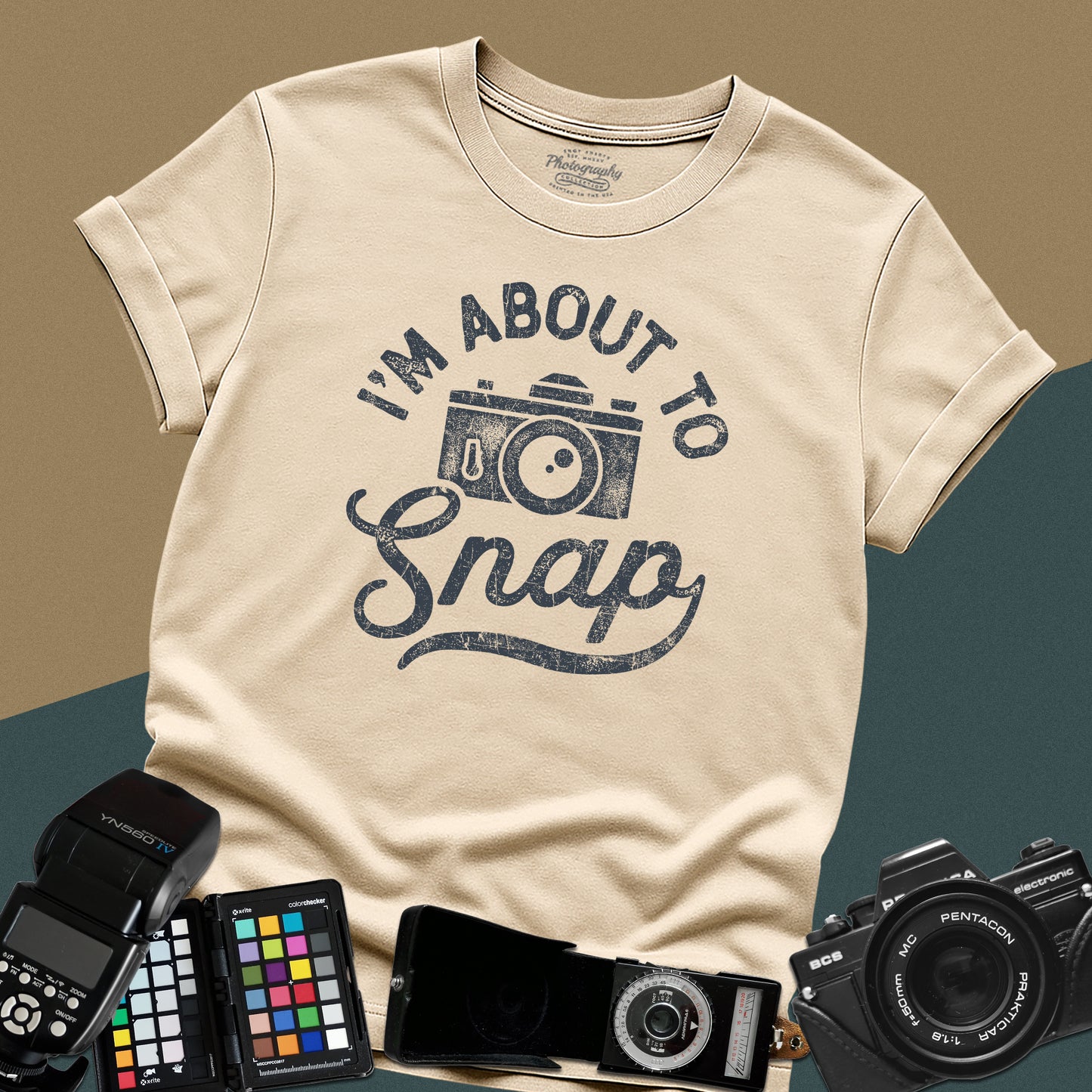 0071. I'm About To Snap Grunge Photo Camera Unisex T-Shirt