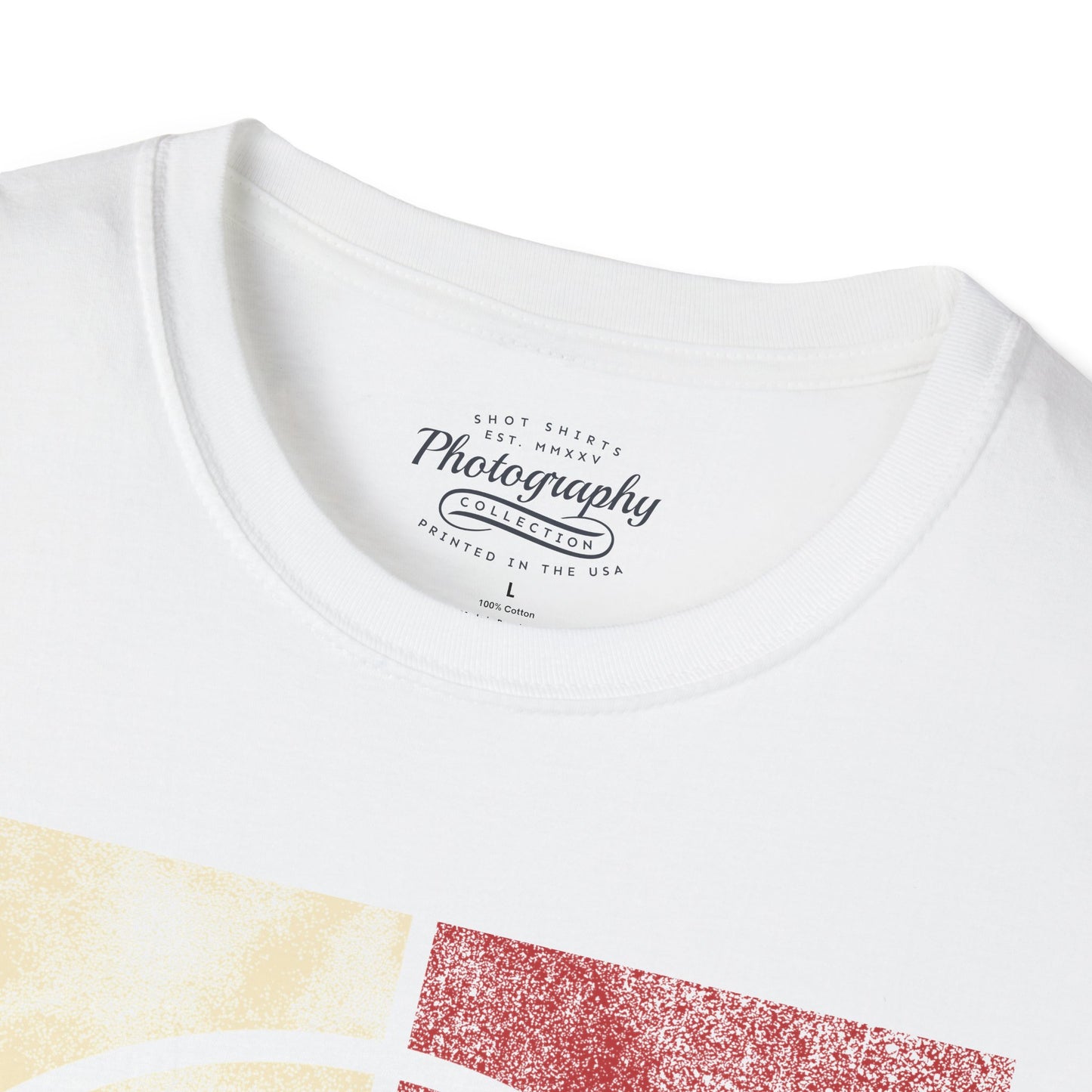 0024. Colored Silhouette Of A Photographer Unisex T-Shirt