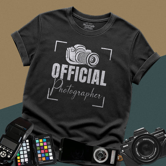 0083. Official Photographer Grunge Photo Camera Unisex T-Shirt